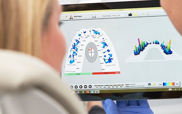 Images of teeth from cavity detection system