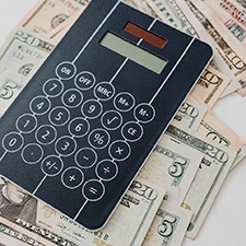 Calculator on loose cash