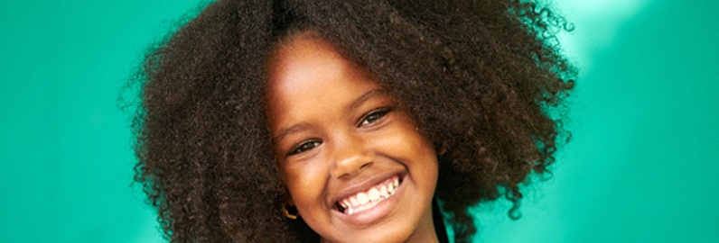 Girl after receiving children’s dentistry in Fuquay-Varina